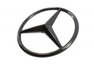 Mercedes Benz SLK Emblem Trim - Front - Carbon Fiber - R172